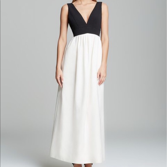 Jill Stuart Sleeveless Black & White Gown - Picture 2 of 7